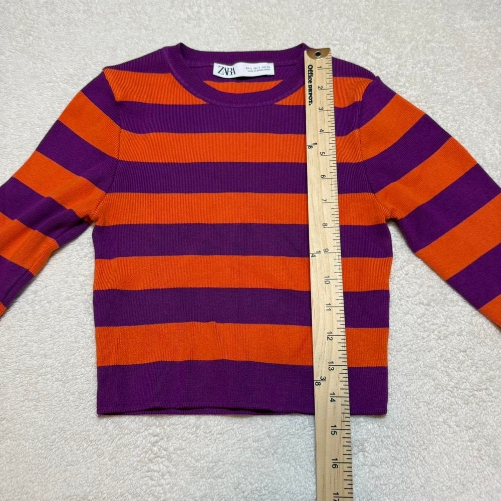 Zara striped cropped long sleeve - Picture 5 of 6